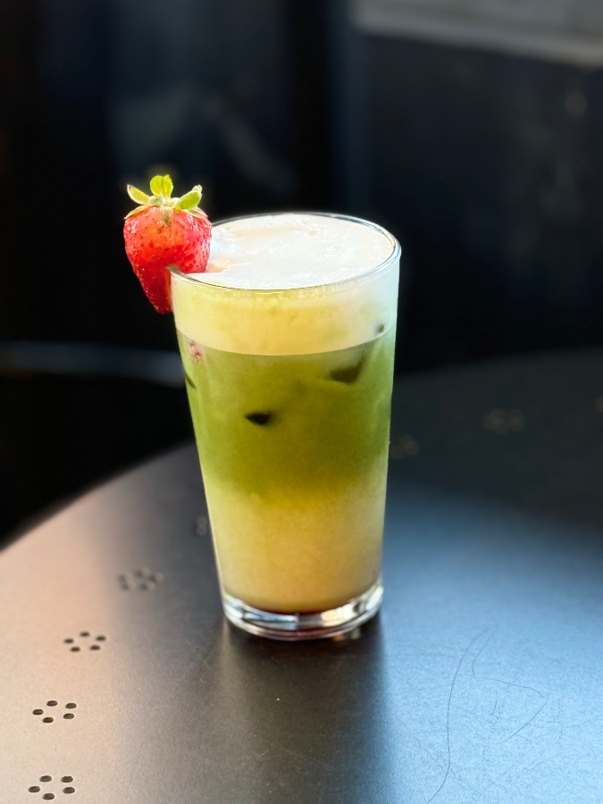 Ice Strawberry Matcha Latte
