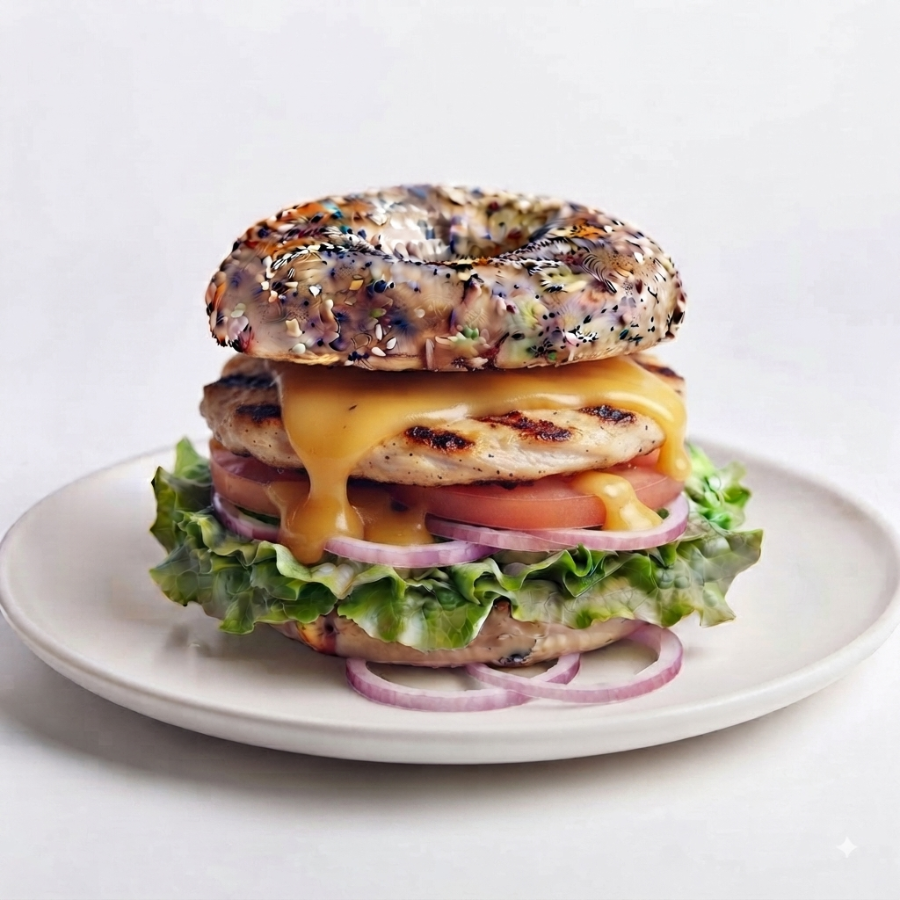 Chicken Burger Bagel
