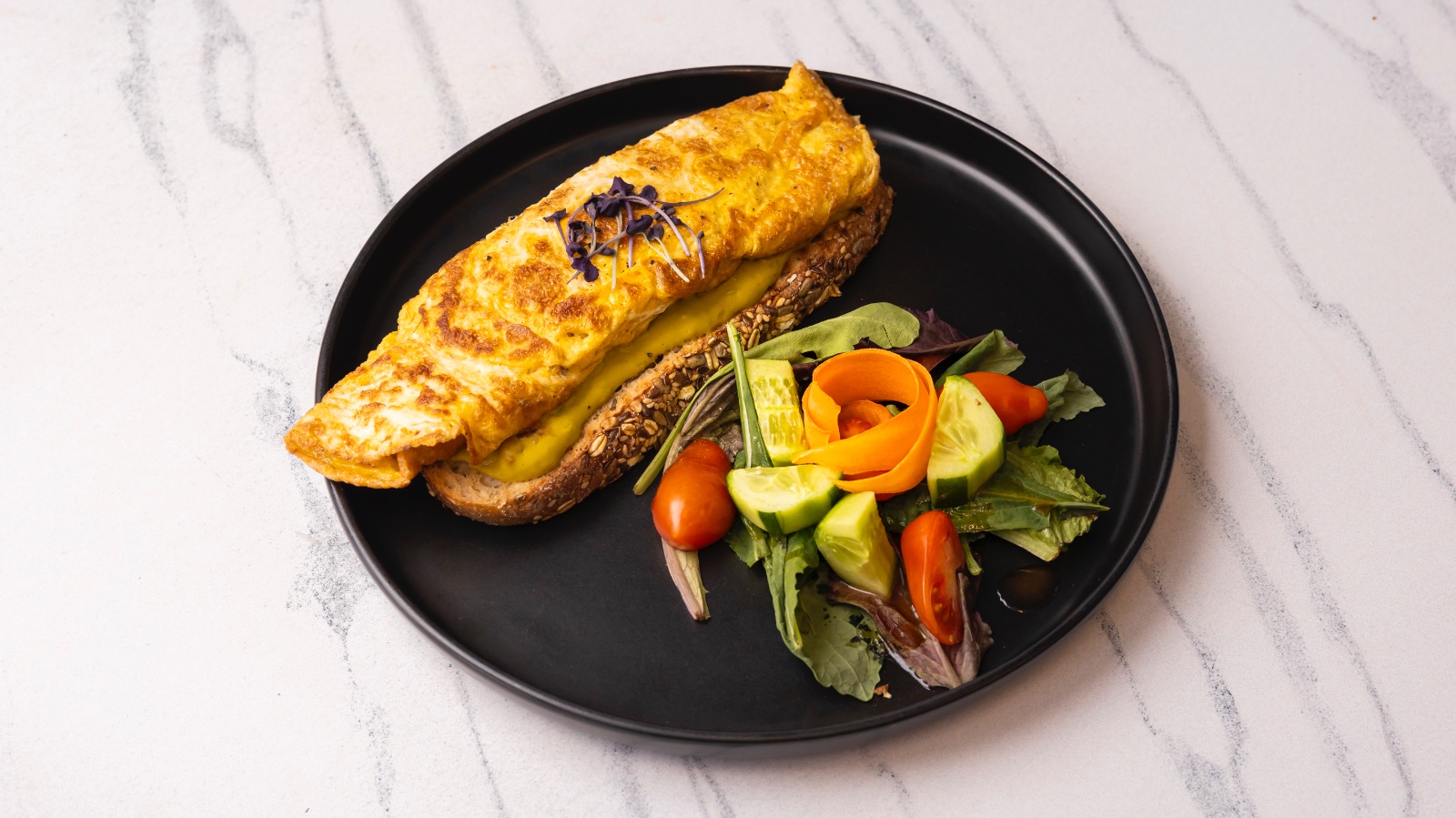 Omelette and Avocado Toast