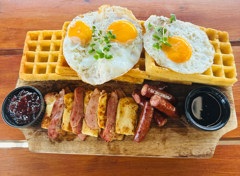 The Waffle Breakfast Platter