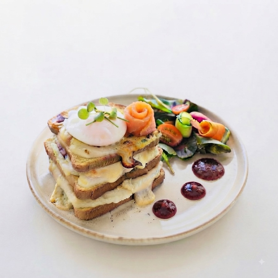 Croque Madame Salmon