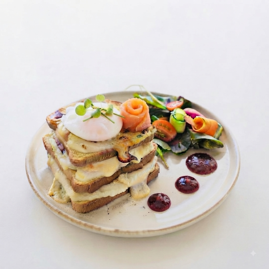 Croque Madame Salmon