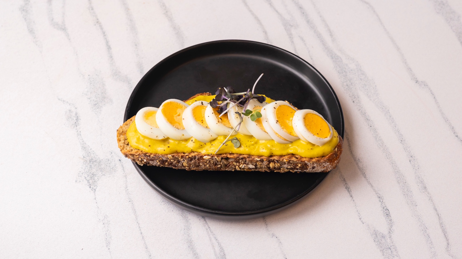 Egg & Avocado open Sandwich