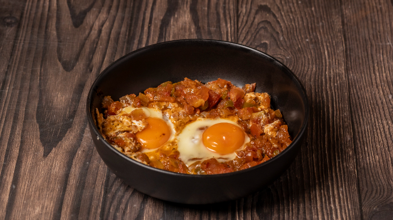 Shakshouka with eggs