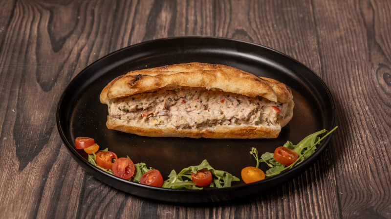 Tuna focaccia sandwich