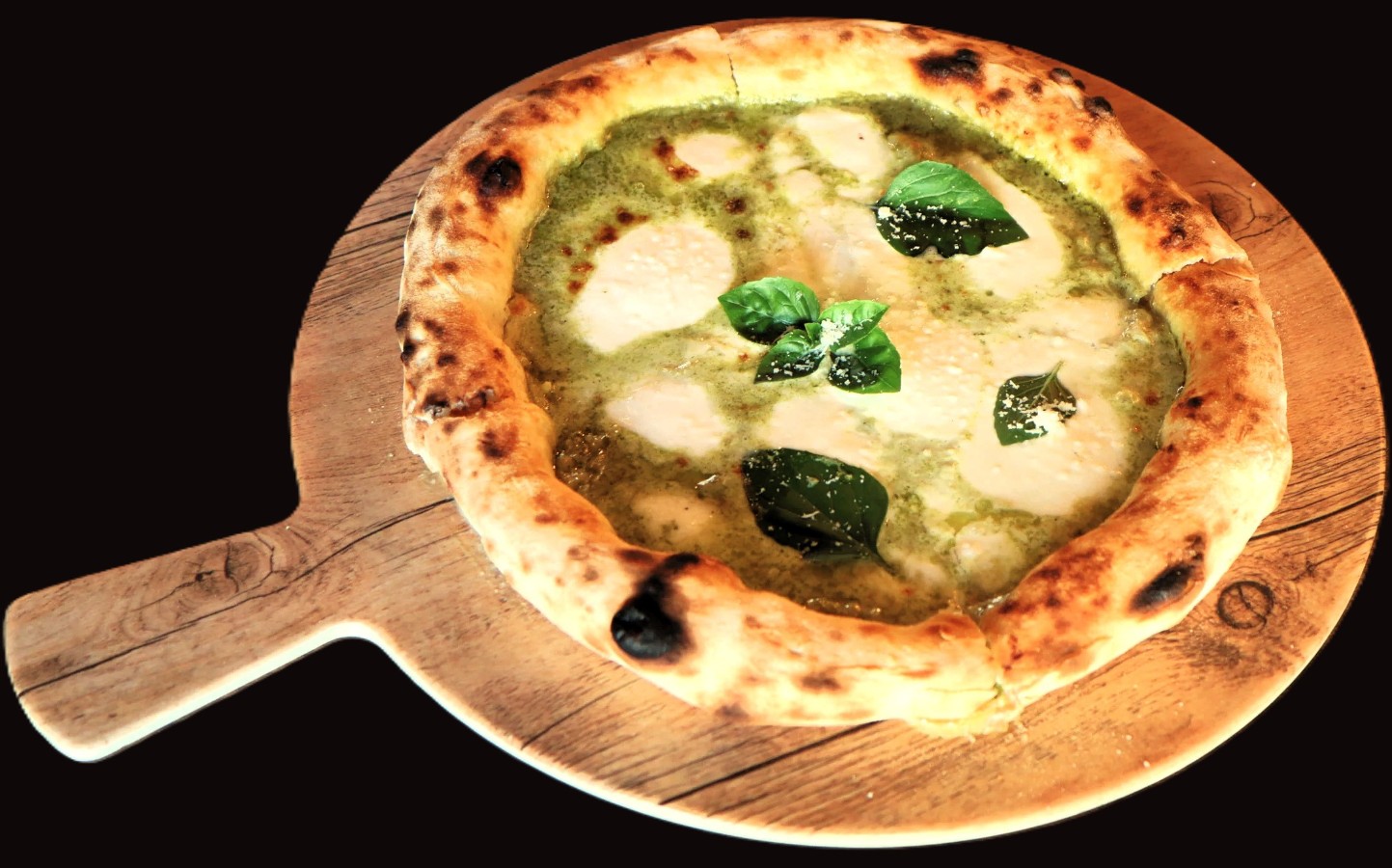Creamy Pesto pizza