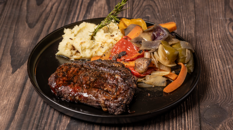 Grilled ribeye steak