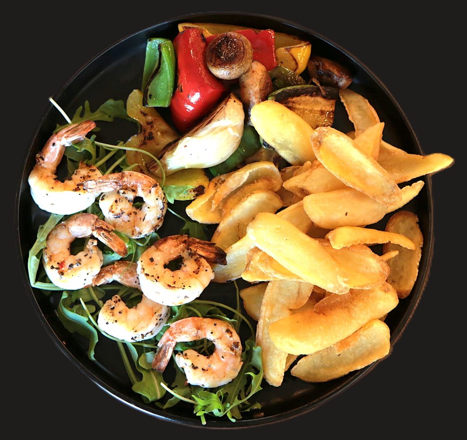 Grilled shrimps